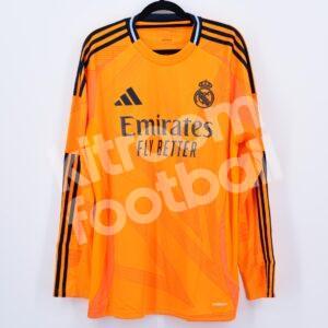 Official 2024-25 Real Madrid Away Long Sleeve Shirt (Adidas) (Size M) - Image 1