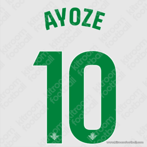 2023-24 Real Betis Home Name Set #10 AYOZE (Repro)