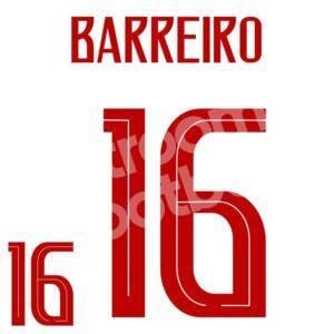 2018-23 Luxembourg Away Name Set & Number #16 BARREIRO (Repro)