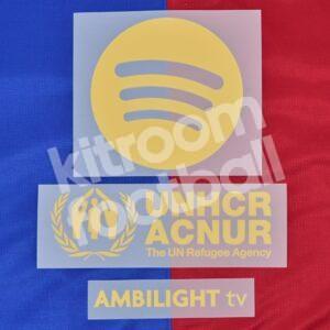 Original Player Issue 2024-25 Barcelona Home Sponsor Patch SPOTIFY ACNUR AMBILIGHT TPT