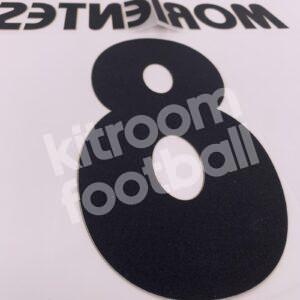 2004-05 Real Madrid Home Name Set & Number #8 MORIENTES (Repro) - Image 3