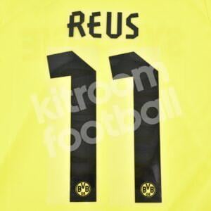 2012-14 Borussia Dortmund Home Name Set & Number #11 REUS (Repro)
