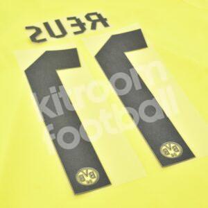 2012-14 Borussia Dortmund Home Name Set & Number #11 REUS (Repro) - Image 3