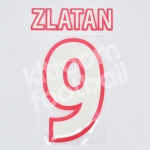 2001-02 Ajax Home Name Set #9 ZLATAN Ibrahimovic Cup (Repro)