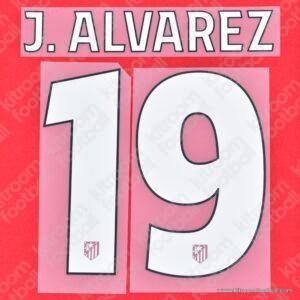 2024-25 Atletico Madrid Home Name Set #19 Julian ALVAREZ Cup (Repro)