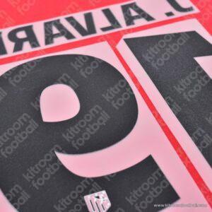 2024-25 Atletico Madrid Home Name Set #19 Julian ALVAREZ Cup (Repro) - Image 3