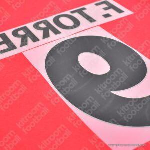 2002-03 Atletico Madrid Away Name Set #9 Fernando TORRES (Repro) - Image 3