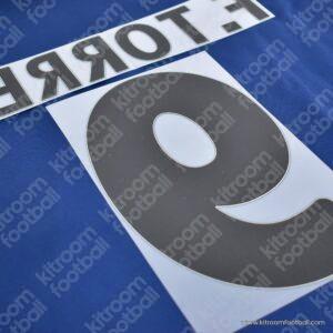 2002-03 Atletico Madrid Away Name Set #9 Fernando TORRES (Repro) - Image 3