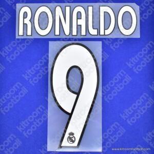 2003-05 Real Madrid Away Name Set #9 RONALDO (Repro)