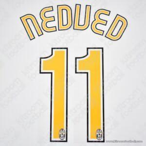 2006-07 Juventus Home Name Set #11 NEDVED (Repro)