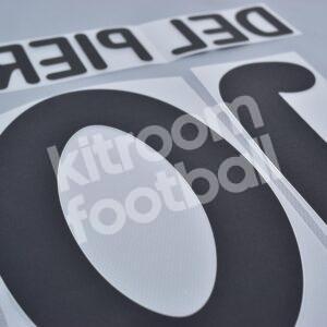 2008-10 Juventus 3rd Kit Name Set & Number #10 DEL PIERO (Repro) - Image 3