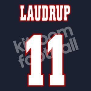 1997-98 Ajax Home & Away Name Set #11 Michael LAUDRUP (Flock) (Repro)
