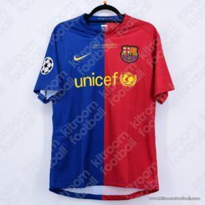 Final Champions League 2009 Barcelona Home Shirt #10 MESSI (Size M) Retro - Image 2