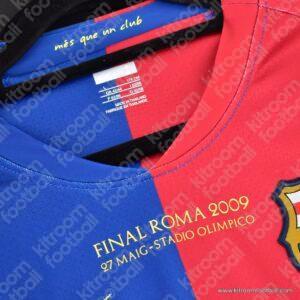 Final Champions League 2009 Barcelona Home Shirt #10 MESSI (Size L) Retro - Image 3