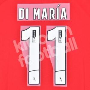 2023-25 Benfica Home Name Set & Number #11 DI MARIA (Repro) Liga - Image 1