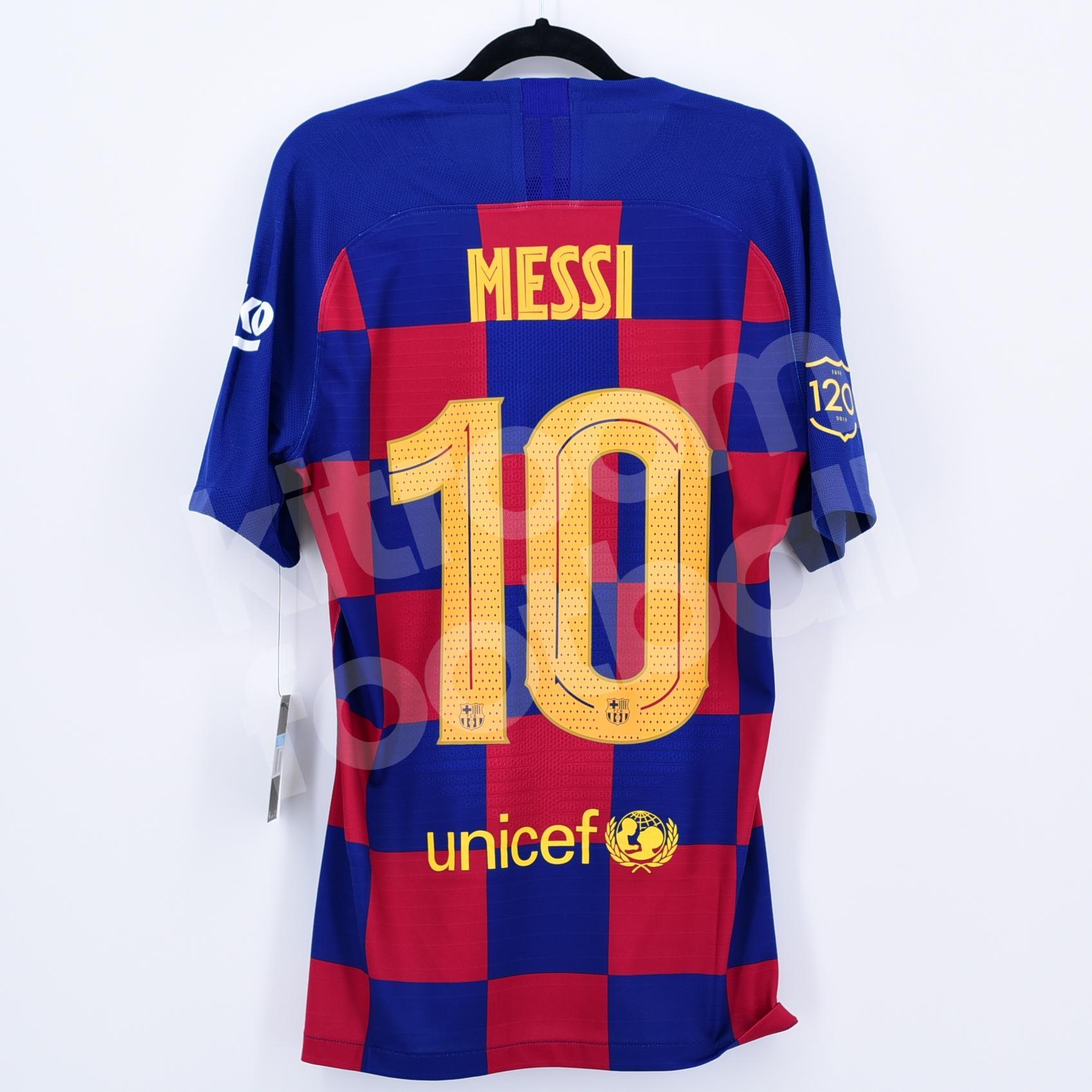 2019-20 Barcelona Player Issue Home Shirt #10 MESSI Nike (Size M
