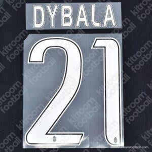 2016-17 Juventus Away Name Set #21 DYBALA (Repro)