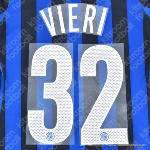 2004-06 Serie A Inter Milan Home Name Set #32 VIERI (Repro)