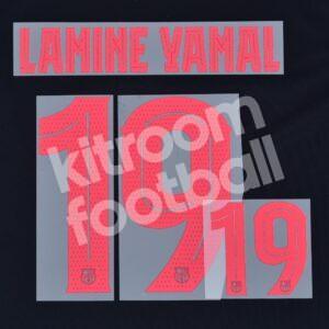 2024-25 Barcelona Away Name Set & Number #19 LAMINE YAMAL Kids (Repro) Cup