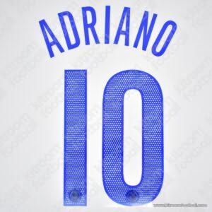 2004-06 Inter Milan 3rd Kit Name Set & Number #10 ADRIANO (Repro)