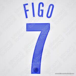 2004-06 Inter Milan 3rd Kit Name Set & Number #7 FIGO (Repro)