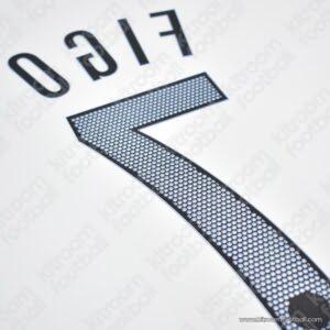 2004-06 Inter Milan 3rd Kit Name Set & Number #7 FIGO (Repro) - Image 3