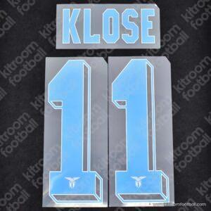 2015-16 Lazio Away Name Set #11 KLOSE (Repro)