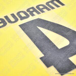 2008-10 Barcelona Away Name Set & Number #4 Rafa MARQUEZ (Repro) - Image 4