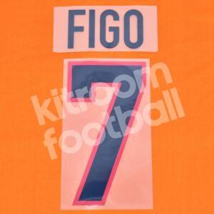 1998-00 Barcelona Away Name Set #7 FIGO (Repro) - Image 3
