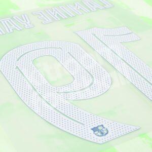 Original Player Issue 2024-25 Barcelona Third Name Set & Number #19 LAMINE YAMAL TPT (UCL) - Image 3