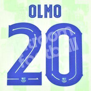2024-25 Barcelona Cup Third Name Set #20 OLMO (Repro)