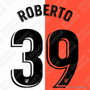 2021-22 Malaga CF Home & Away Name Set #39 ROBERTO (Repro)