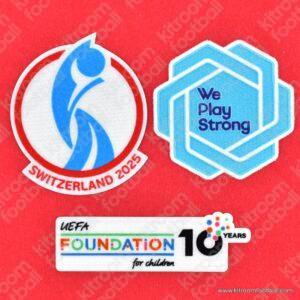 Original Player Issue 2025 UEFA Women's Euro Patch Set (Sporting ID)