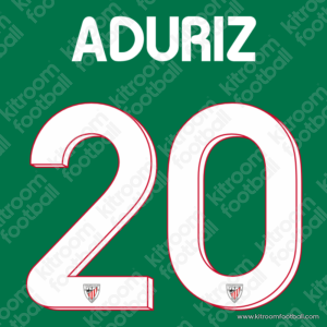 2014-15 UEFA Champions League Athletic Bilbao Name Set #20 ADURIZ (Repro)