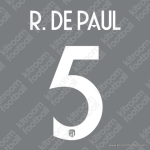 2021-24 Atletico Madrid Name Set #5 Rodrigo DE PAUL Cup (Repro)
