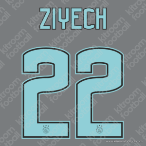 2016-17 Ajax Away Name Set #22 ZIYECH (Repro)