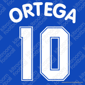 1998-99 Sampdoria Home Name Set #10 Burrito ORTEGA (Repro)