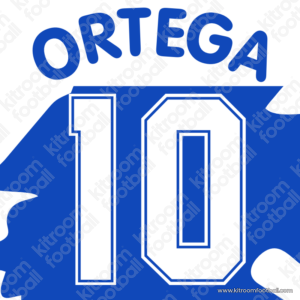 1998-99 Sampdoria Away Name Set #10 Burrito ORTEGA (Repro)