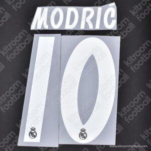 2018-19 Real Madrid Away Name Set #10 MODRIC Cup (Repro)
