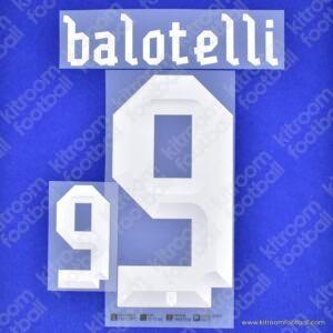 2012 UEFA Euro Italy Home Name Set #9 BALOTELLI (Repro) - Image 3