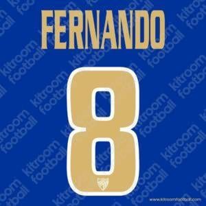 2008-09 Malaga CF Name Set #8 FERNANDO (Repro)