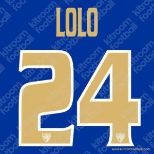 2008-09 Malaga CF Name Set #24 LOLO (Repro) - Image 1