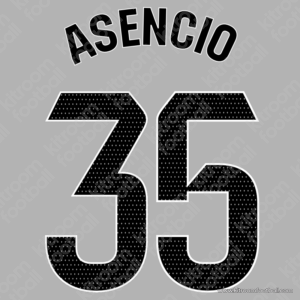 2024-25 La Liga Real Madrid Home Name Set #35 ASENCIO (Repro)