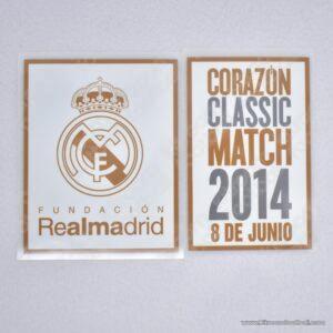 2014 Friendly Real Madrid Patch Set Corazon Classic Match (Repro)