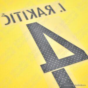 2015-16 Barcelona Away Name Set #4 Ivan RAKITIC (Repro) - Image 3