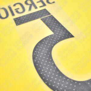 2015-16 Barcelona Away Name Set #5 SERGIO Busquets (Repro) - Image 3