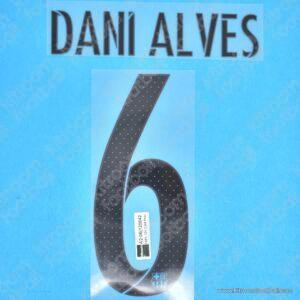 2015-16 Barcelona Third Name Set #6 DANI ALVES (Repro)