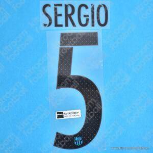 2015-16 Barcelona Third Name Set #5 SERGIO (Repro)