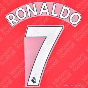 2021-23 Premier League Manchester United Home Name Set #7 Cristiano RONALDO (Repro)