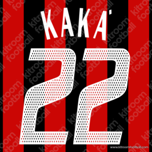 2002-04 AC Milan Home Name Set #22 KAKA (Repro)